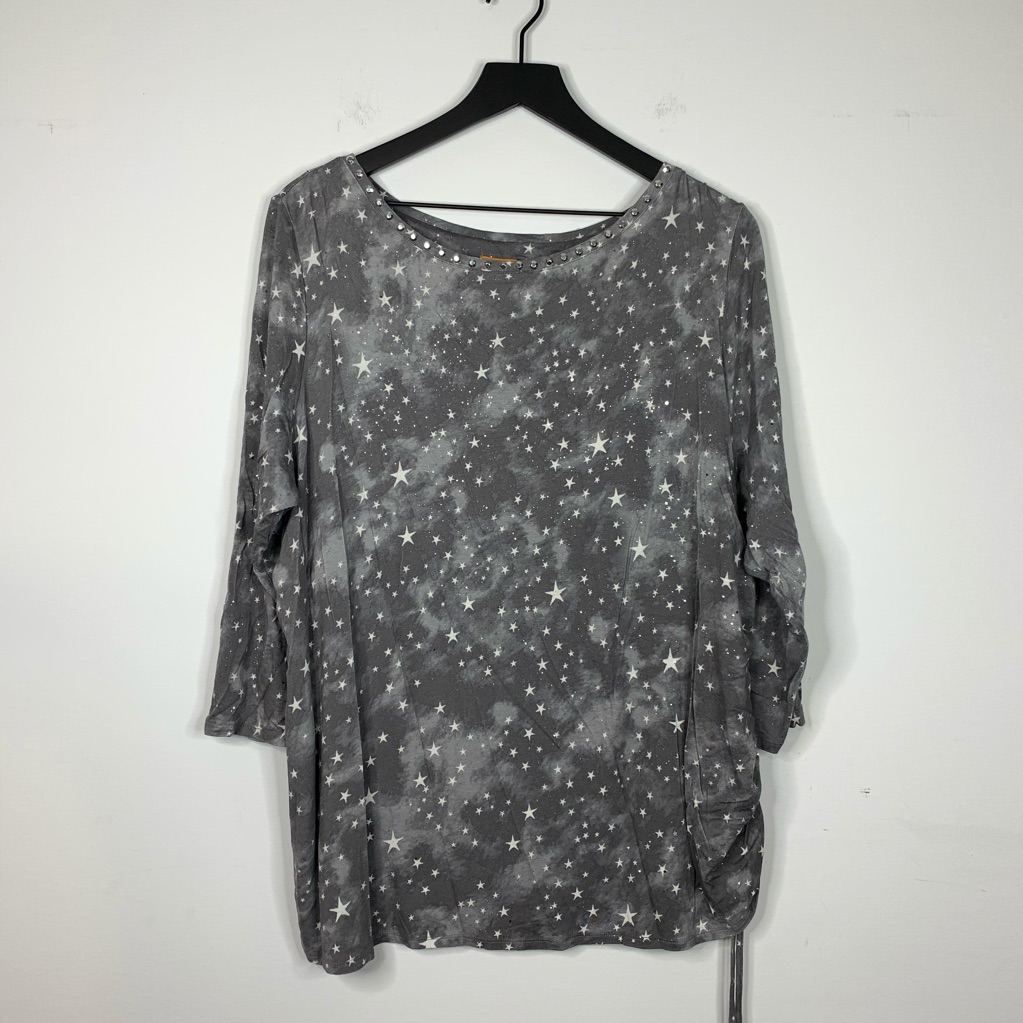 Ruby Rd. Sparkle Star Pattern Blouse